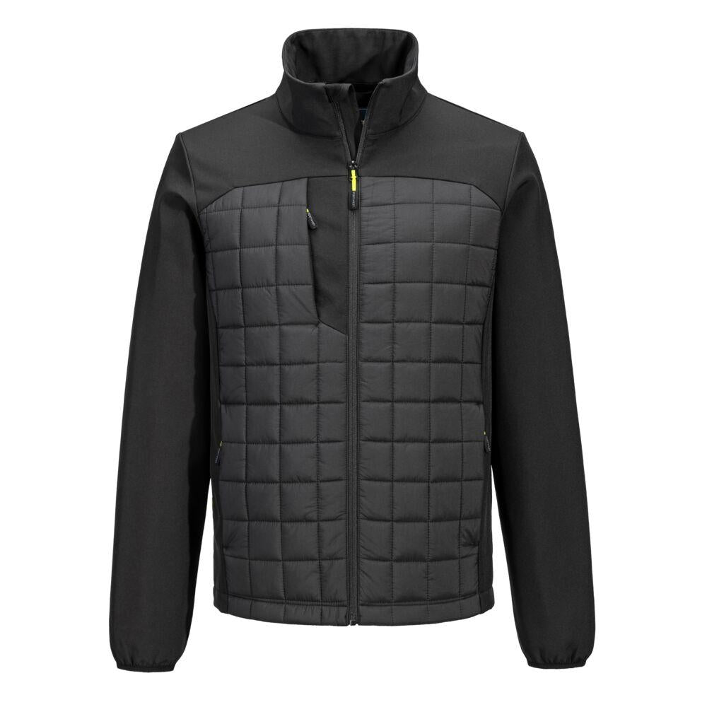 Black - Front - Portwest Unisex Adult PW3 Hybrid Jacket