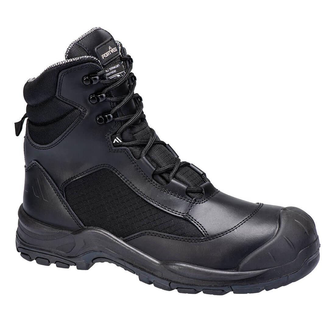 Black - Back - Portwest Unisex Adult Patrol Occupational O7S SR FO SC HRO Safety Boots