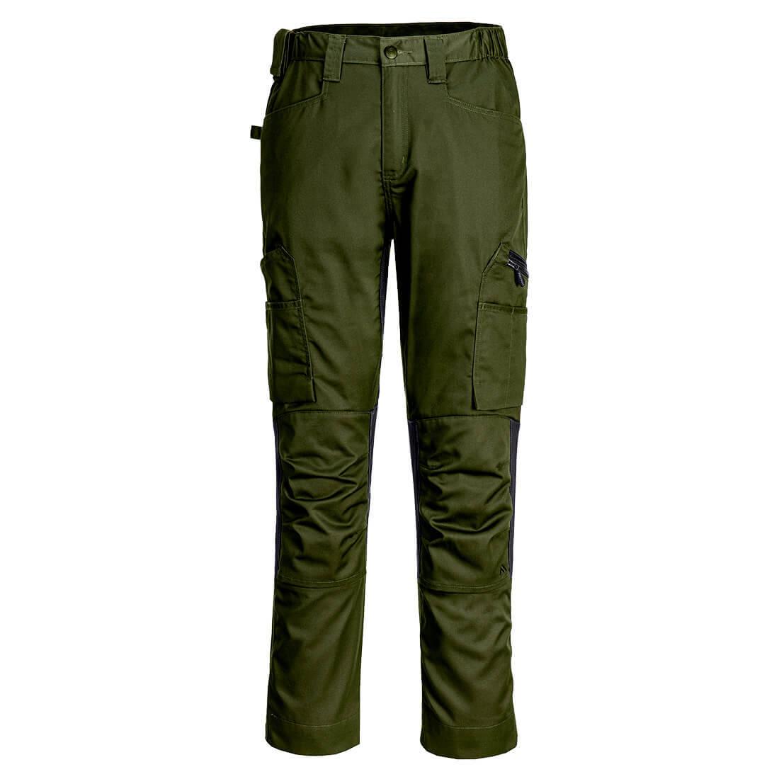Olive Green - Back - Portwest Mens WX2 Eco Stretch Work Trousers