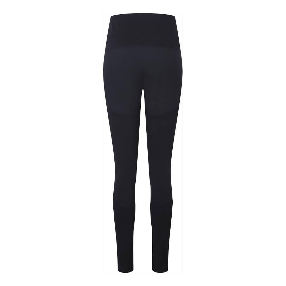 Black - Side - Portwest Womens-Ladies KX3 Flexible Work Leggings