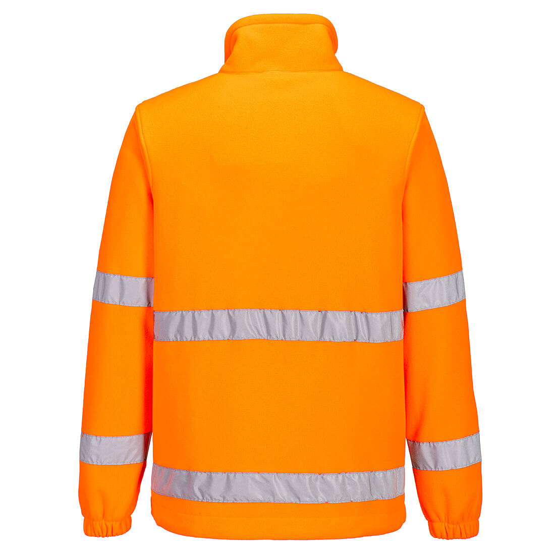 Orange - Back - Portwest Unisex Adult Half Zip Safety Fleece Top