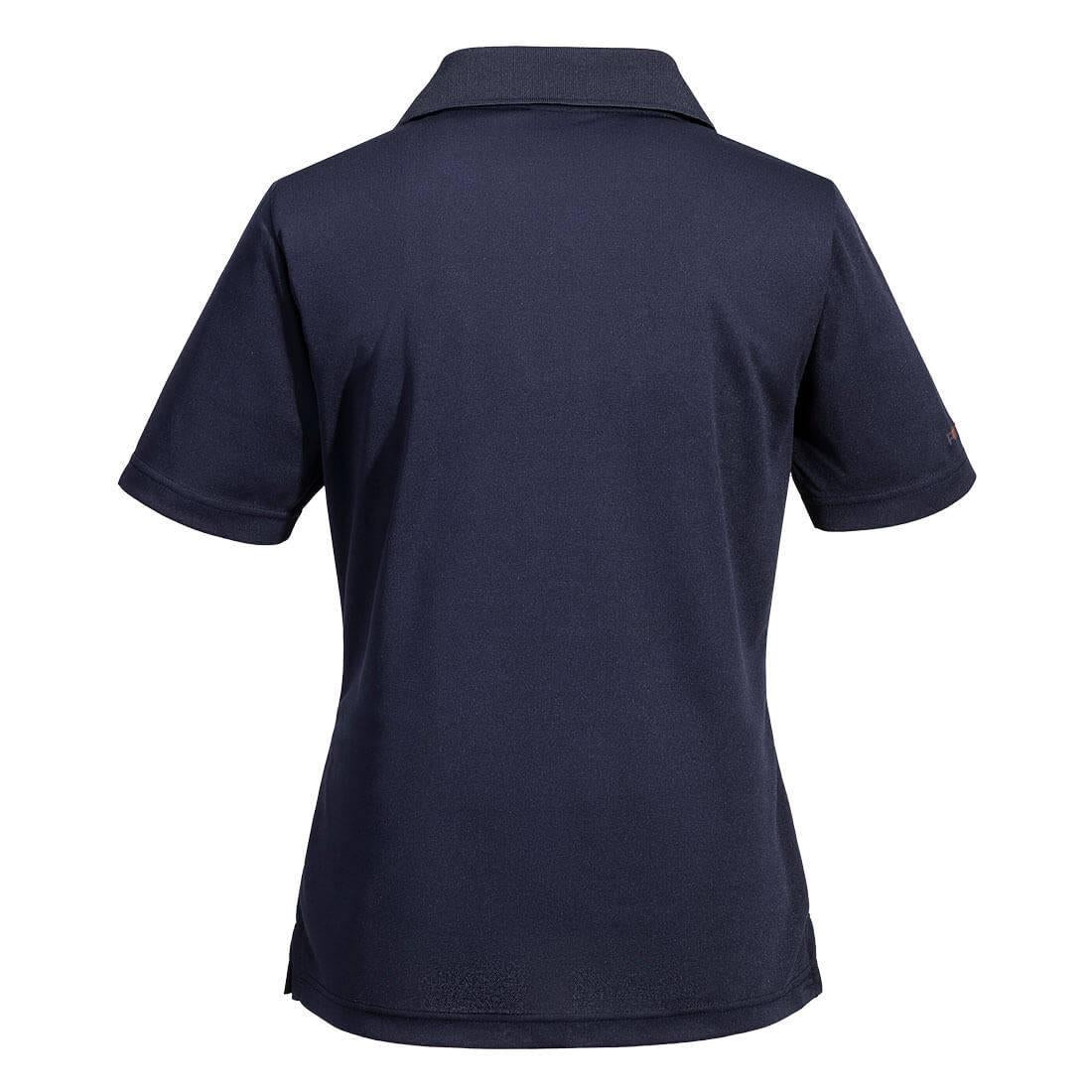 Dark Navy - Back - Portwest Womens-Ladies DX4 Short-Sleeved Polo Shirt
