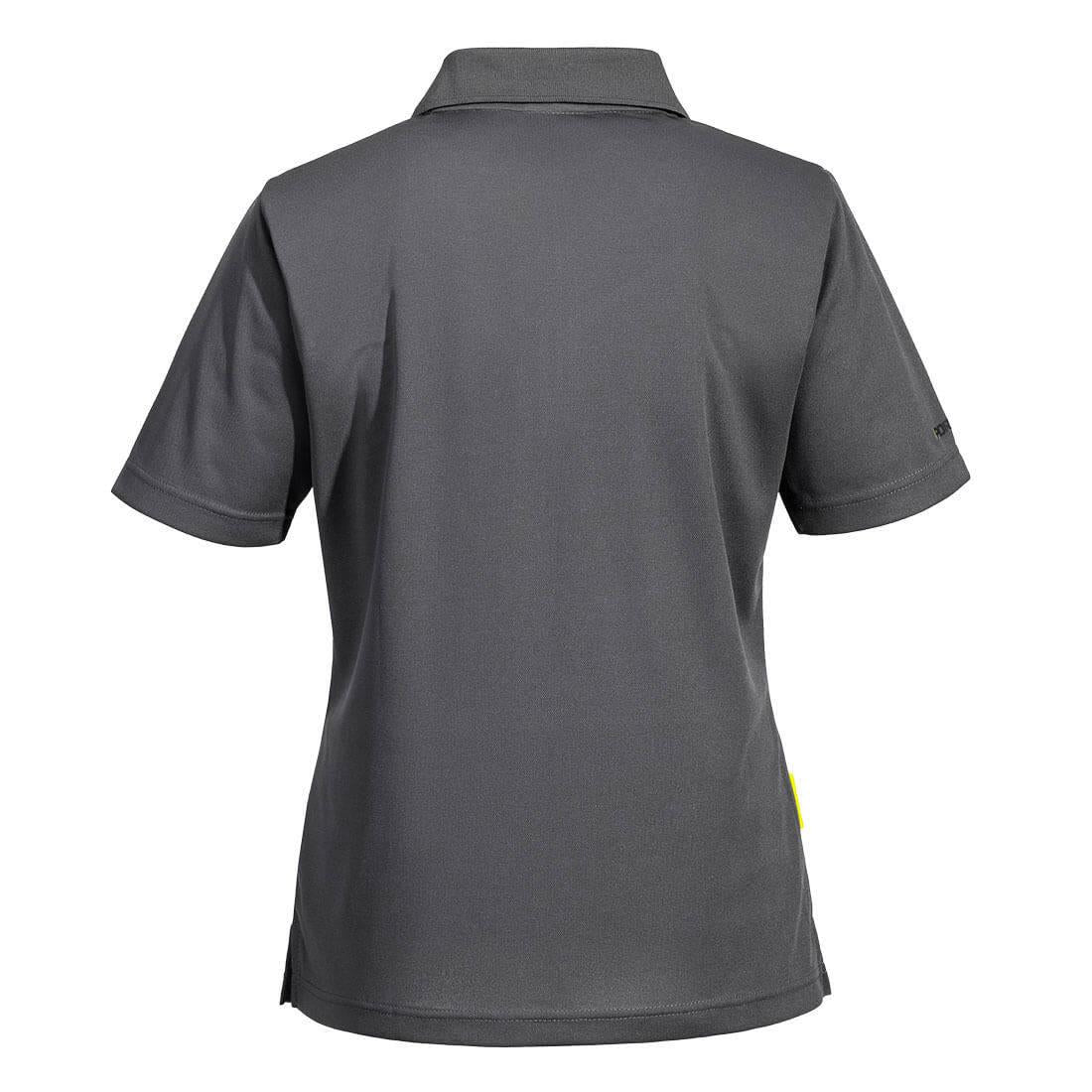 Metal Grey - Back - Portwest Womens-Ladies DX4 Short-Sleeved Polo Shirt