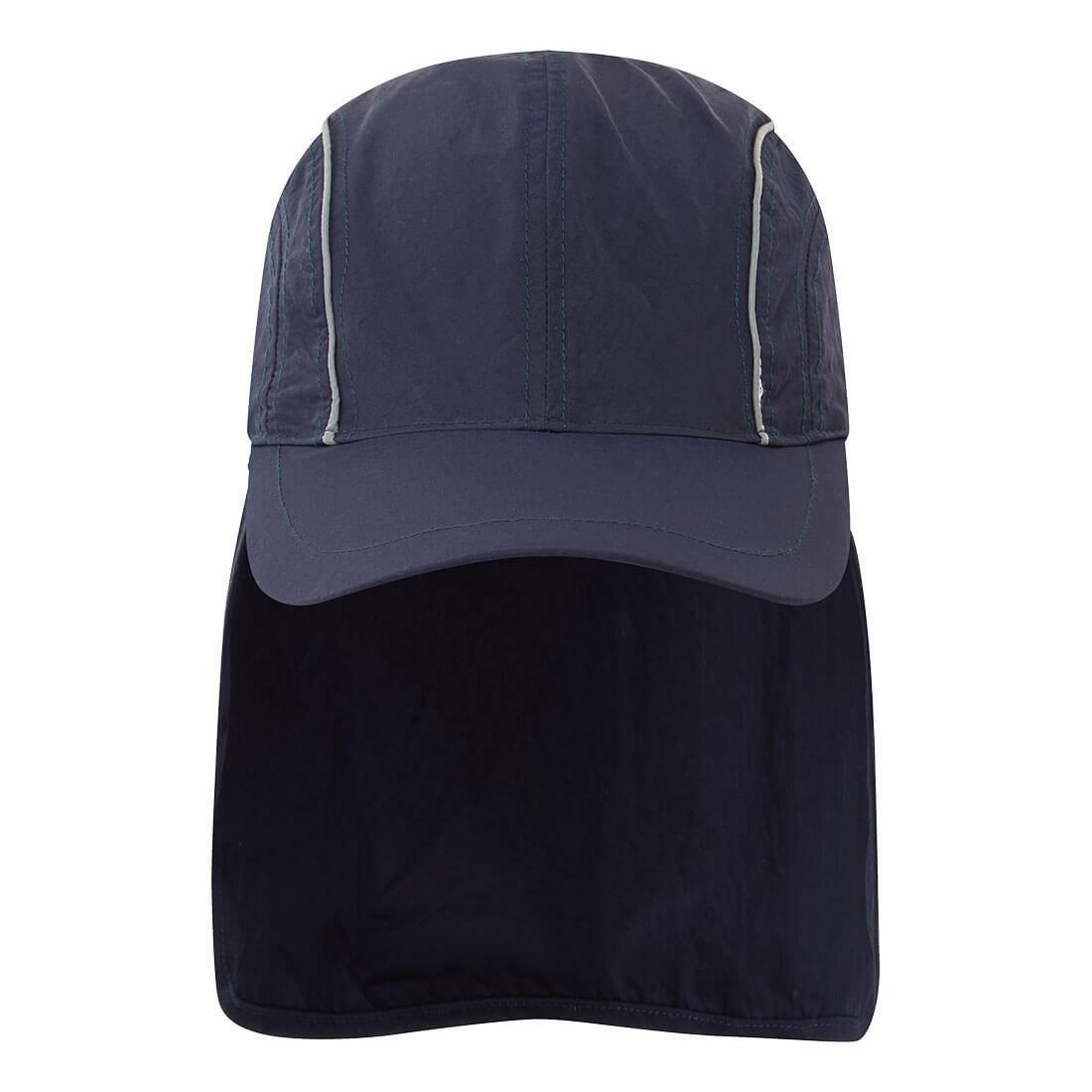 Navy - Front - Portwest Unisex Adult Breathable Legionnaire Hat