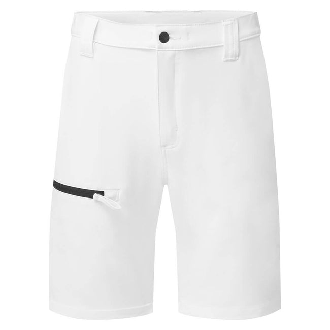 White - Front - Portwest Mens WX2 Eco Stretch Shorts