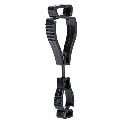 Black - Front - Portwest Metal Free Glove Clip (Pack of 40)