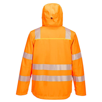 Orange - Back - Portwest Unisex Adult DX4 Hi-Vis Jacket