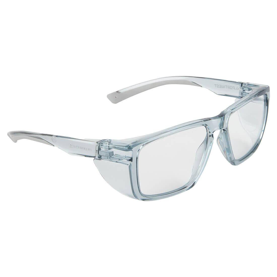 Clear - Front - Portwest Unisex Adult Side Shields Safety Glasses