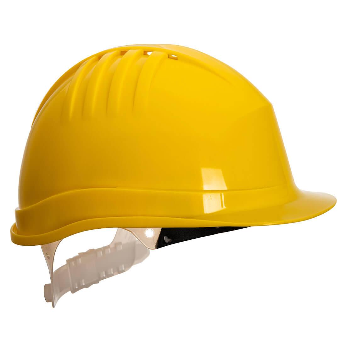 Yellow - Front - Portwest Expertline Safety Helmet