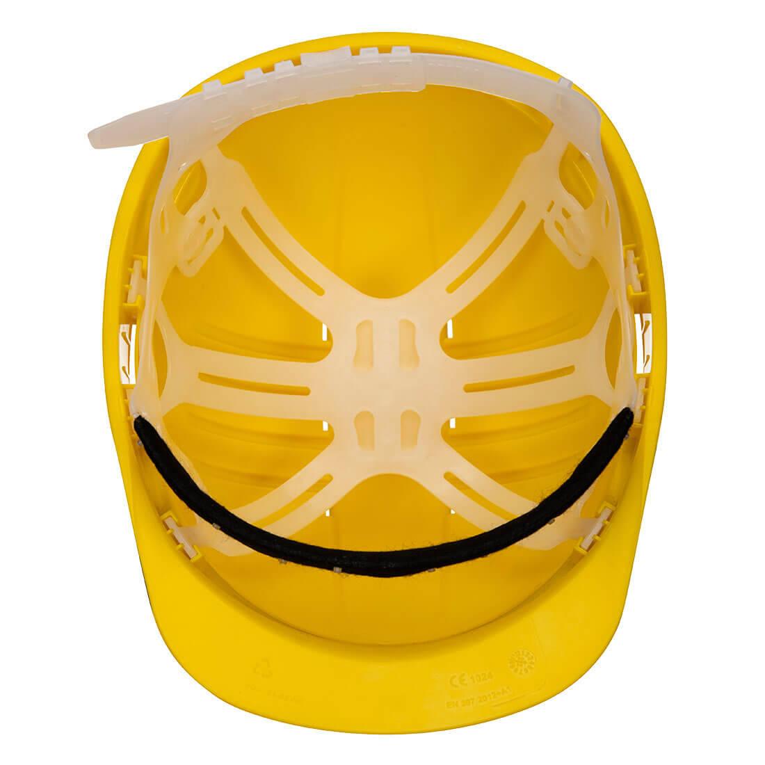 Yellow - Back - Portwest Expertline Safety Helmet