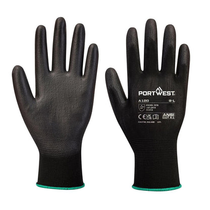Black - Front - Portwest PU Safety Gloves (Pack of 288)