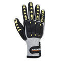 Grey-Black - Back - Portwest Unisex Adult A729 Impact Resistant Thermal Cut Resistant Gloves