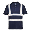 Navy - Front - Portwest Mens Iona Polo Shirt