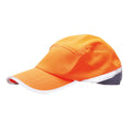 Orange-Navy - Front - Portwest Mens Hi-Vis Baseball Cap