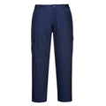 Navy - Front - Portwest Unisex Adult Anti-Static Work Trousers