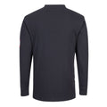Navy - Back - Portwest Mens Flame Resistant Henley T-Shirt