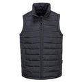 Black - Front - Portwest Mens Aspen Baffled Gilet