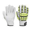 Grey - Front - Portwest Unisex Adult A745 Pro Impact Resistant Leather Cut Resistant Gloves