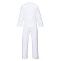 White - Back - Portwest Unisex Adult Food Industry Overalls