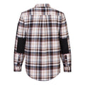 Brown - Back - Portwest Mens Checked Work Shirt