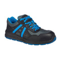 Black-Blue - Front - Portwest Unisex Adult Mersey Leather Safety Trainers