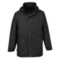Black - Front - Portwest Mens Oban Fleece Lined Jacket