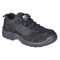 Black - Front - Portwest Mens Suede Safety Shoes