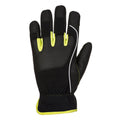 Black-Yellow - Back - Portwest Unisex Adult Tradesman Gloves