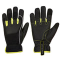 Black-Yellow - Front - Portwest Unisex Adult Tradesman Gloves