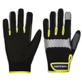 Black-Yellow - Front - Portwest Unisex Adult PW3 Utility Gloves