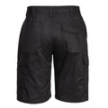 Black - Back - Portwest Womens-Ladies Cargo Shorts