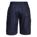 Navy - Back - Portwest Womens-Ladies Cargo Shorts