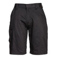 Black - Front - Portwest Womens-Ladies Cargo Shorts