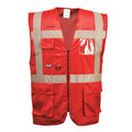 Red - Front - Portwest Unisex Adult Iona Executive Hi-Vis Vest