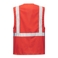 Red - Back - Portwest Unisex Adult Iona Executive Hi-Vis Vest