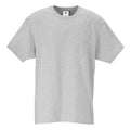 Heather Grey - Front - Portwest Mens Turin Premium T-Shirt