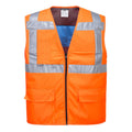 Orange - Front - Portwest Unisex Adult High-Vis Cooling Vest