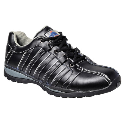 Black - Front - Portwest Unisex Adult Steelite Arx Leather Safety Trainers