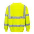 Yellow - Back - Portwest Mens Hi-Vis Sweatshirt