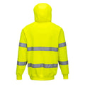 Yellow - Back - Portwest Mens Hi-Vis Hoodie