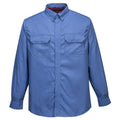 Blue - Front - Portwest Mens Bizflame Plus Shirt