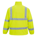 Yellow - Back - Portwest Mens Fleece Hi-Vis Coat