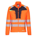 Orange-Black - Front - Portwest Mens Hi-Vis Safety Base Layer Top