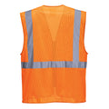 Orange - Back - Portwest Mens Athens Safety Hi-Vis Vest