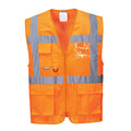 Orange - Front - Portwest Mens Athens Safety Hi-Vis Vest