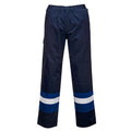 Navy-Royal Blue - Front - Portwest Mens Bizflame Plus Work Trousers