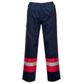 Navy - Front - Portwest Mens Bizflame Plus Work Trousers