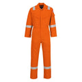 Orange - Front - Portwest Unisex Adult Flame Resistant Anti-Static Overalls