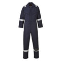 Navy - Front - Portwest Unisex Adult Flame Resistant Anti-Static Overalls