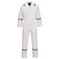 White - Front - Portwest Unisex Adult Flame Resistant Anti-Static Overalls